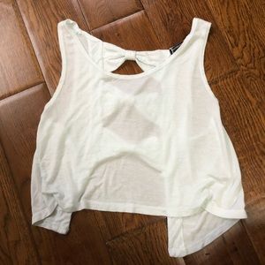 brandy melville bow crop top